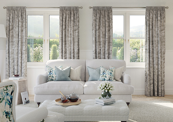 Crushed Velvet, Champagne - Made to Measure Curtains - Image 3